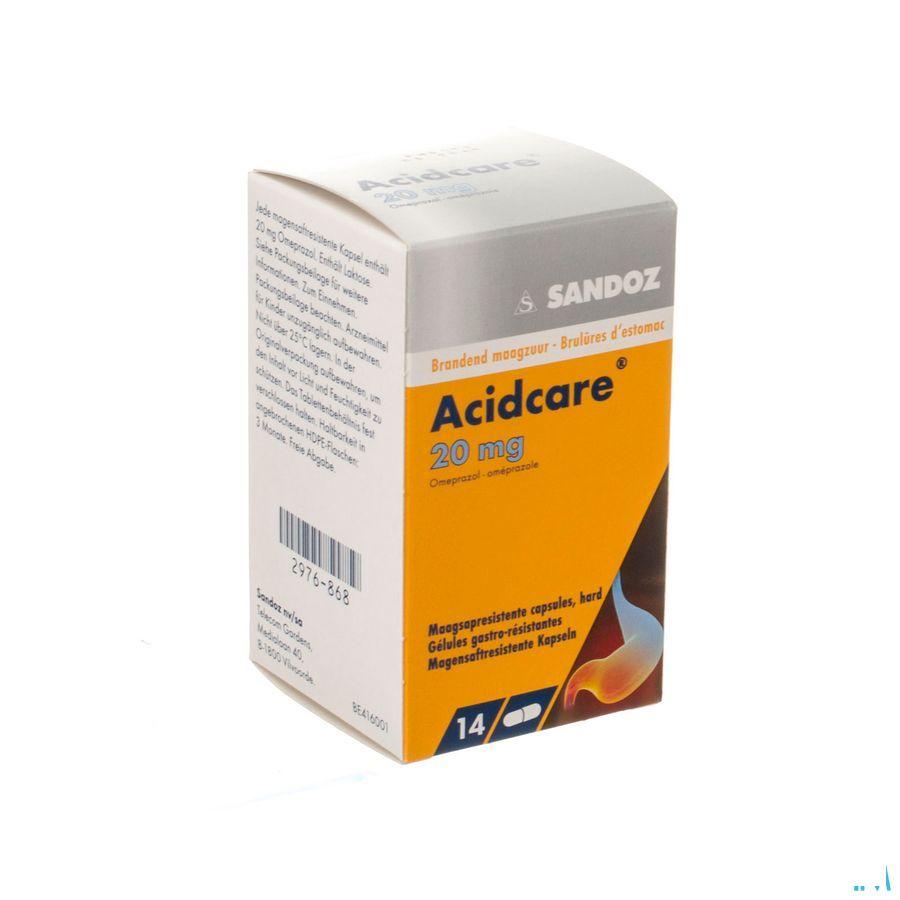 Acidcare 20 mg Sandoz Capsule Maagsapres 14 X 20 mg