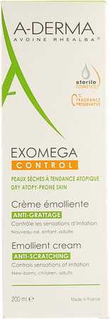 Aderma Exomega Control Creme Emolierend Tube 200 ml  -  Aderma