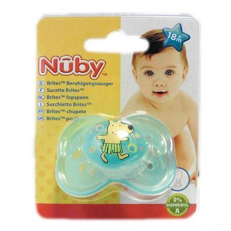 Nuby Pastelsac Ovale Fopspeen - 6-18m  -  New Valmar
