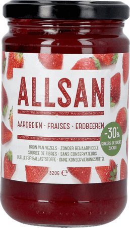 Allsan Pate Tartiner Fraise 320 gr  -  Revogan