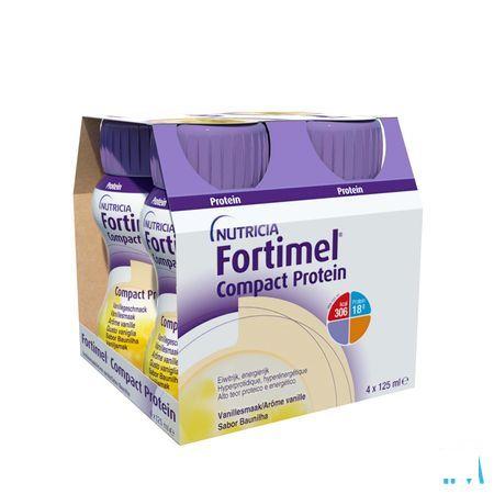 Fortimel Compact Protein Vanille 4x125 ml  -  Nutricia