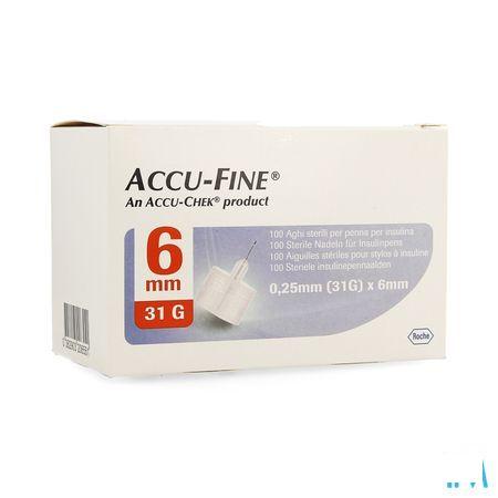 Accu Fine 31 gr 6mm 100  -  Roche Diagnostics