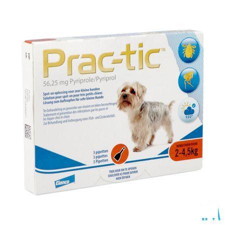 Prac-tic Spot-on Anti vlo-teek Z.kleine Hond .1x3