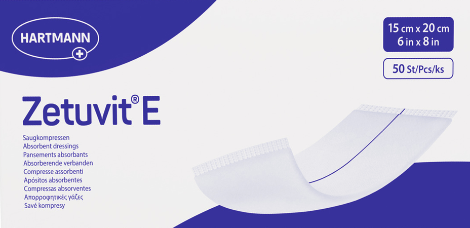 Zetuvit E N/St 15X20Cm 50 4138623  -  Hartmann
