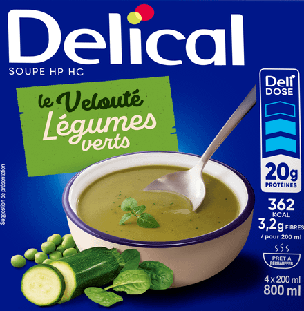 Delical Soupe Veloute Legumes Verts 4 x 200 ml