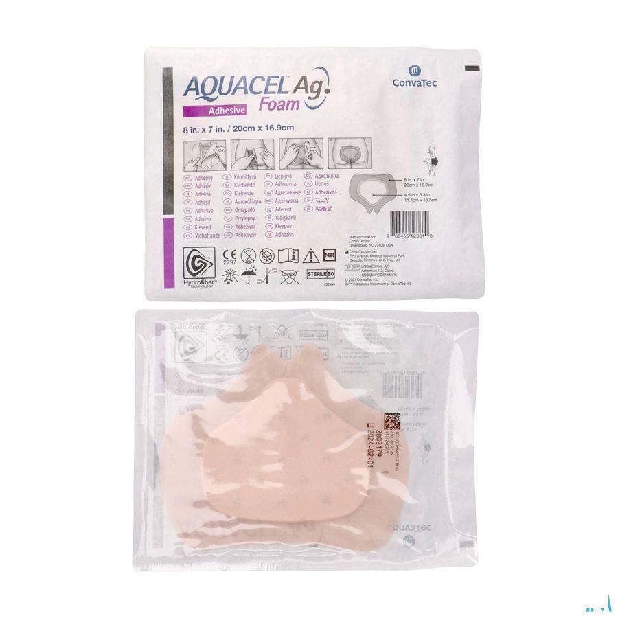 Aquacel Ag Foam Adhesif Sacral 5