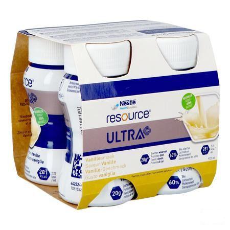 Resource Ultra+ Vanillesmaak 4X125 ml