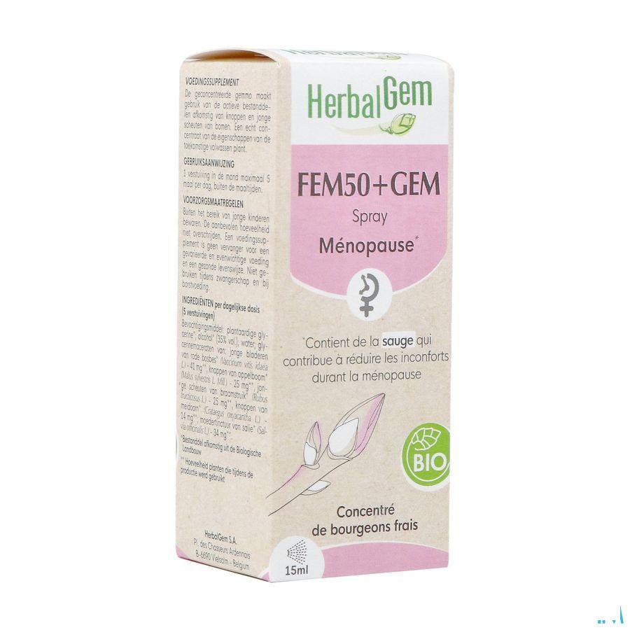 Herbalgem Fem50+ Gem Spray Bio 15 ml