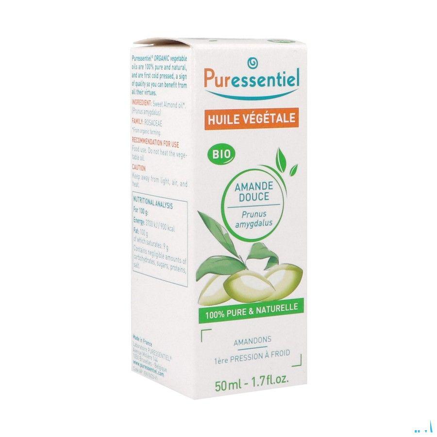 Puressentiel Huile Vegetale Bio Amande Douce 50 ml  -  Puressentiel