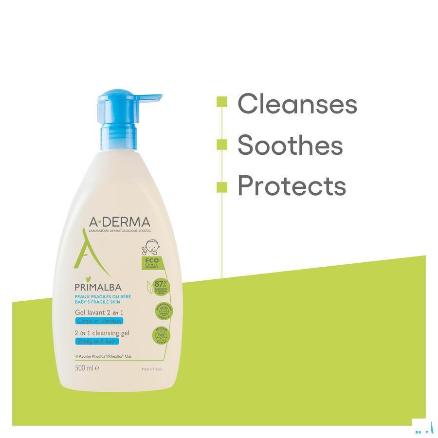 Aderma Primalba Gel Lavant 2en1 500 ml  -  Aderma