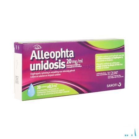 Alleophta 20 mg/ml Oogdruppels Unidosis 20x0,3 ml