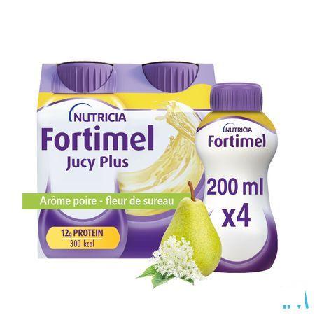 Fortimel Jucy Plus Peer Vlierbloes. 4 x 200 ml 185088