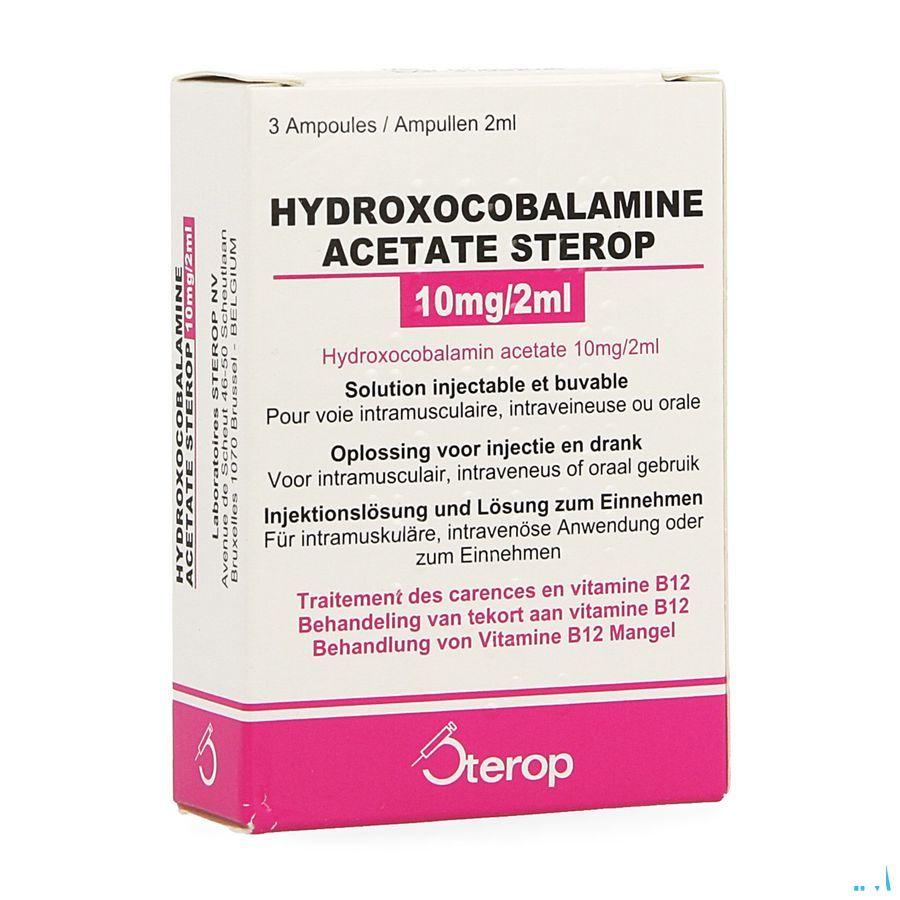 Hydroxocobal.acet. Ampullen 3x10 mg/2 ml  -  Sterop