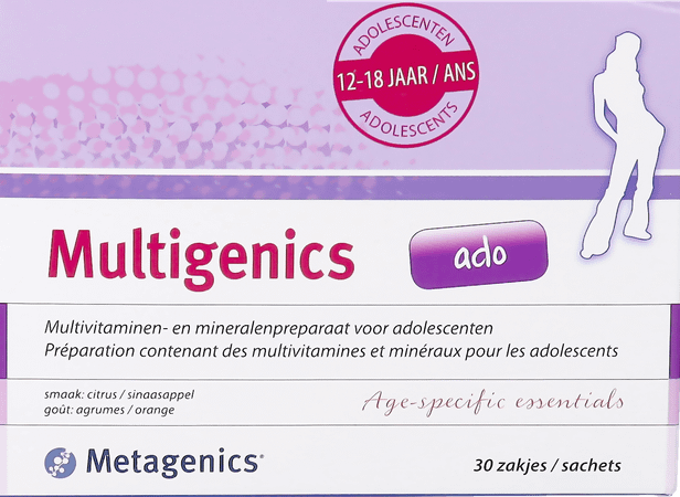 Multigenics Ado Zakjes 30 Metagenics  -  Metagenics Belgium
