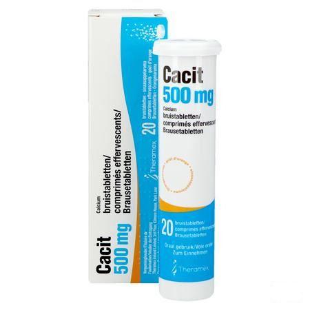 Cacit 500 Bruistabletten Tube 20 X 500 mg 