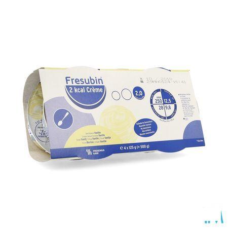 Fresubin 2kcal Creme Vanille Pot 4x125 gr  -  Fresenius