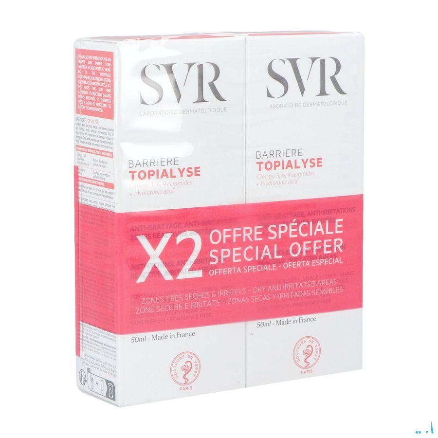 Topialyse Barriere Creme Duo Tube 2x50 ml  -  Svr Laboratoire