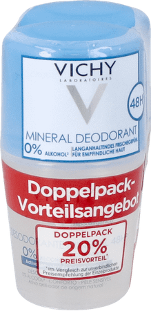 Vichy Deo Mineraal Roller 48u Duo 2x40 ml  -  Vichy