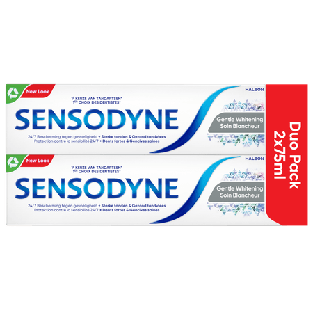 Sensodyne Soin Blancheur Dentifrice Tube 2 x 75 ml
