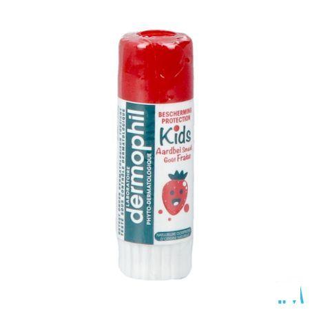 Dermophil Berscherming Lippen Kids Aardbei Stick4 gr