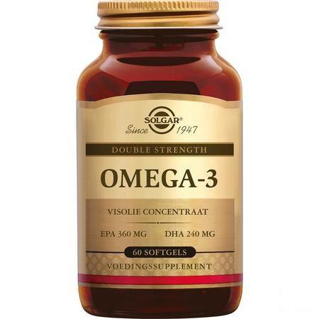 Solgar Omega-3 Double Strength Softgel 60  -  Solgar Vitamins