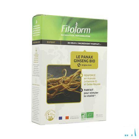 Ginseng Gelee Royale Bio Ampullen 20 Fitoform  -  Bioholistic Diffusion