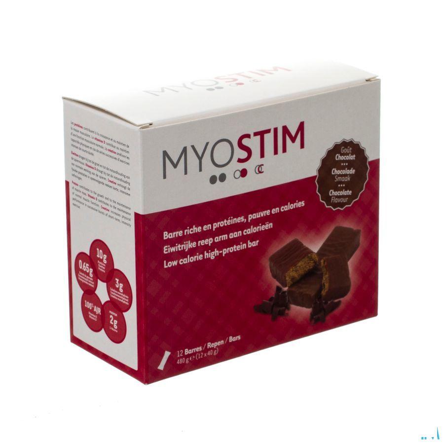 Myostim Proteinereep Melkchocolade 12  -  Procell