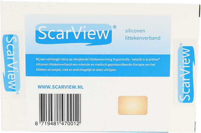Scarview Elastic Silicone 5,0 x  7,5cm 2 Scarv01