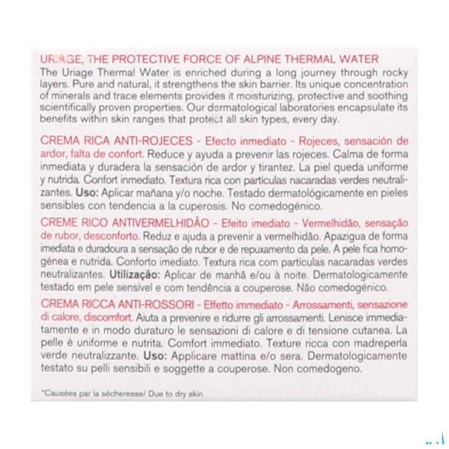 Uriage Roseliane Creme Riche Anti rougeurs Pot 50 ml