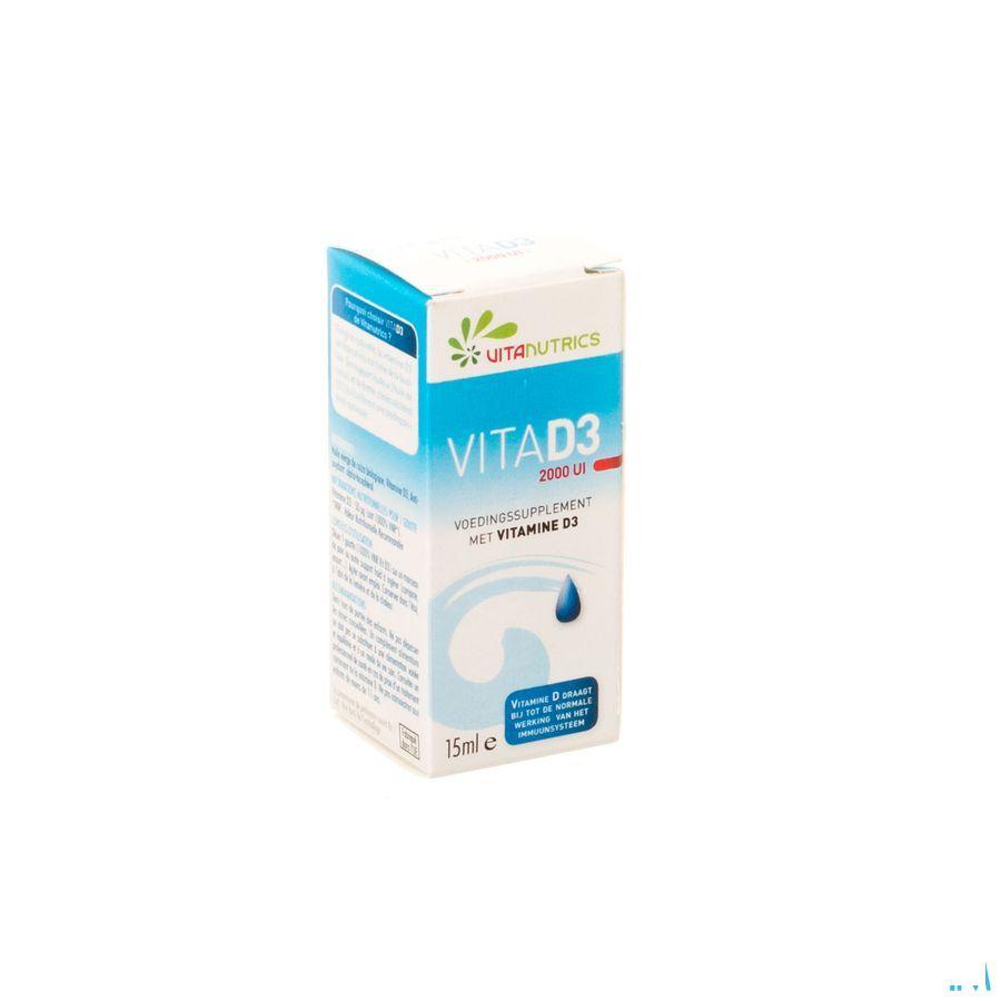 Vita D3 2000UI A Vitanutrics Druppels 15 ml 
