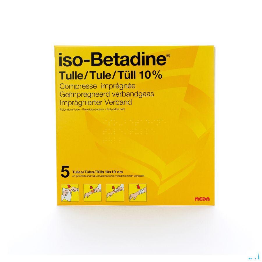 Iso Betadine Tulles Compr 5 10x10