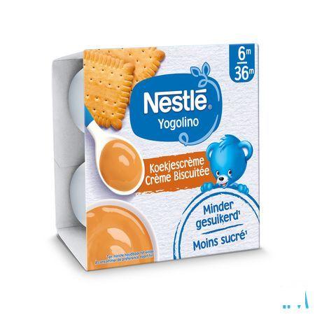Nestle Yogolino Dessert Koekjescreme Pot 4x100 gr  -  Nestle