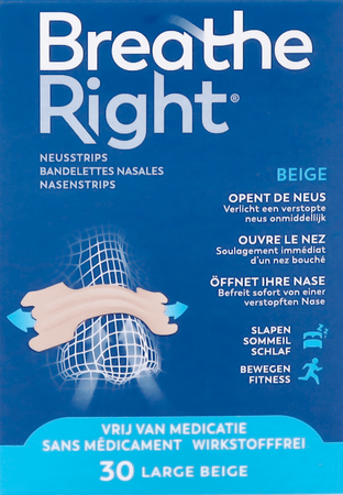 Breathe Right Tan Large 30 Pack