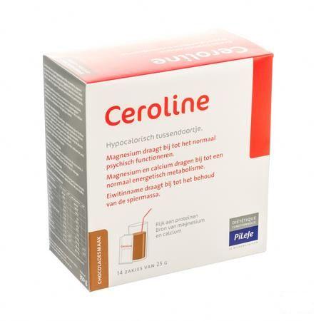 Ceroline Chocolade Poeder Zakje 14x25 gr  -  Pileje