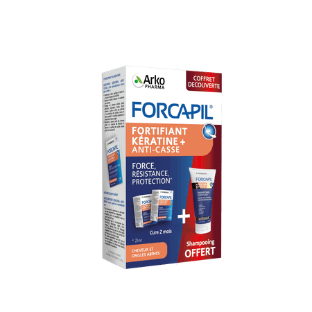 Forcapil Ontdekkingspack Caps 2X60+Sh 200  ml Grat.  -  Arkopharma