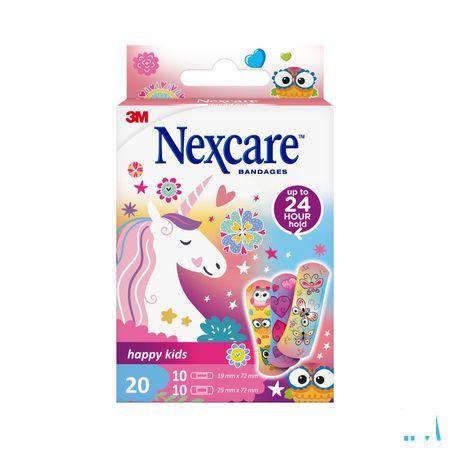 Nexcare Happy Kids Girls 20  -  3M