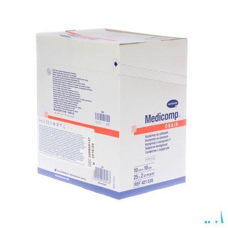 Medicomp Drain Kompres Steriel 10X10Cm 25X2 4215356  -  Hartmann