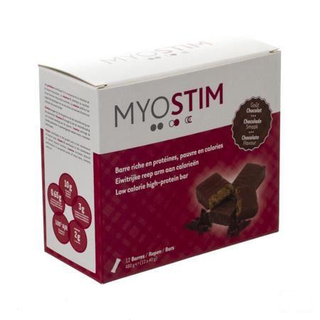 Myostim Proteinereep Melkchocolade 12  -  Procell