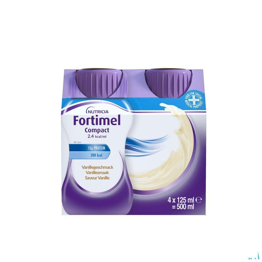 Fortimel Compact 2.4Kcal Vanille 4X125 ml  -  Nutricia