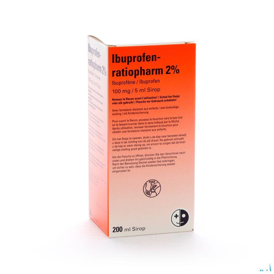 Ibuprofen Teva 2% Sirop 200 ml