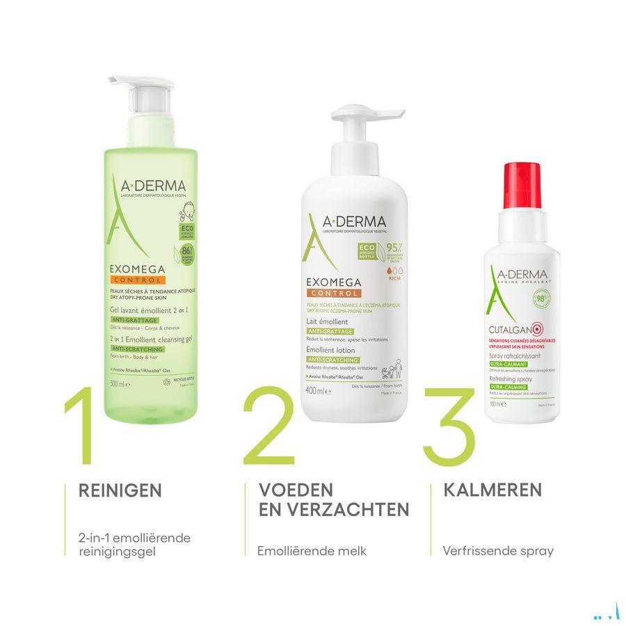 Aderma Exomega Control Reinigingsgel 2in1 200 ml  -  Aderma