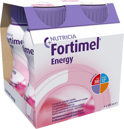 Fortimel Energy Aardbei 4x200 ml 2320463  -  Nutricia