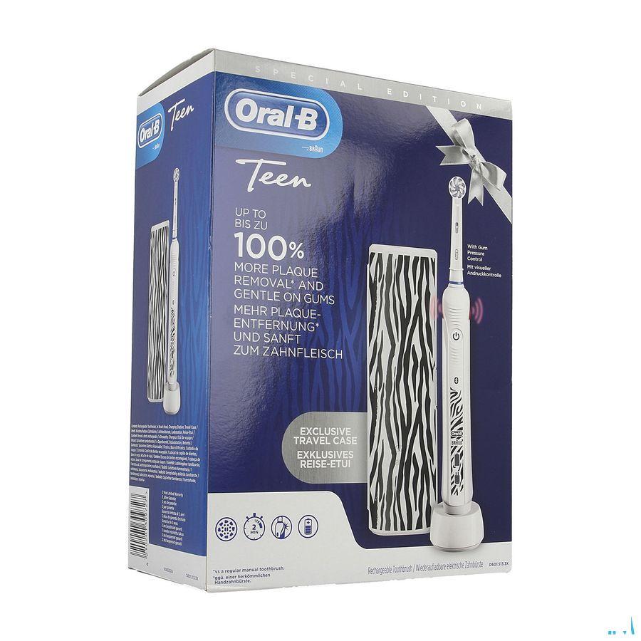 Oral-B D601 Teens White + Travelcase Gratis