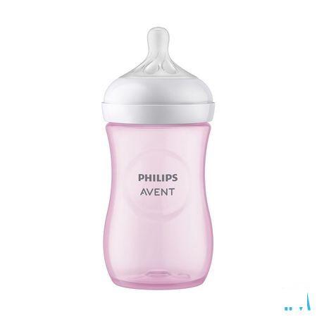 Philips Avent Natural 3.0 Zuigfles Roze 260 ml