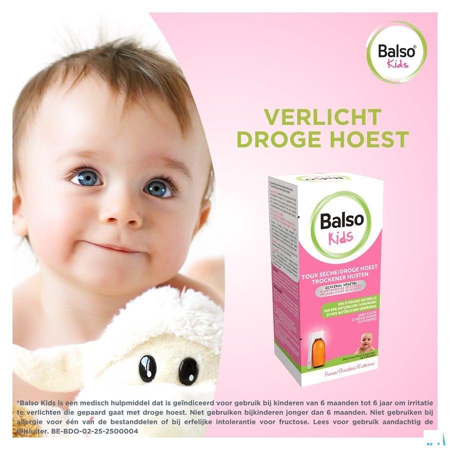Balso Kids Hoestsiroop Z/Suiker 125ml + Pipet