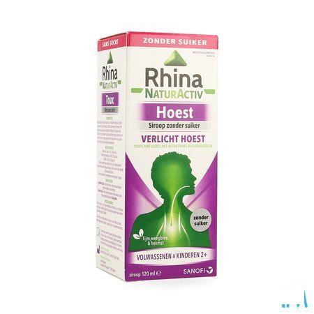 Rhina Natur Activ Hoest Zonder Suiker Siroop 120 ml