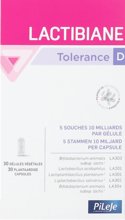 Lactibiane Tolerance D Caps 30  -  Pileje Benelux
