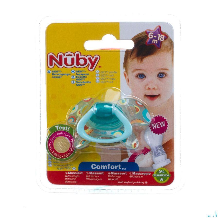 Nuby Geoac Orthodontische Fopspeen - 6-18m  -  New Valmar