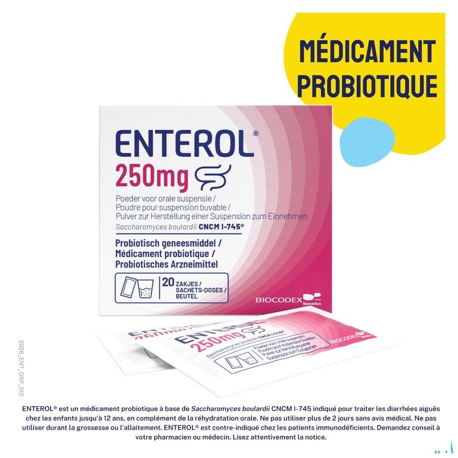 Enterol 250 mg Pulv Sachets 10
