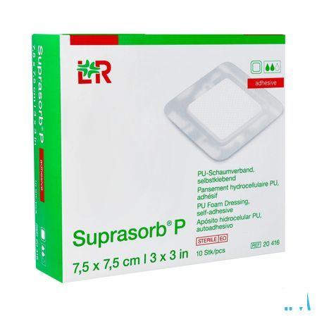 Suprasorb P SchuimVerband Pu Wcl 7,5X 7,5cm 10 20416